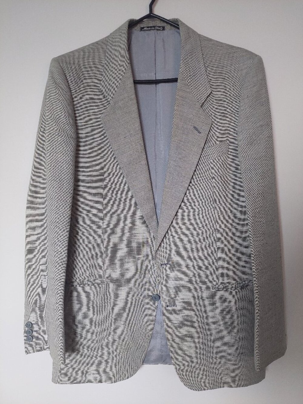 Vintage 1980s Giorgio Armani (Mani) Blazer Jacket Sz 39L Made In Italy Linen Cot